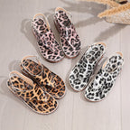 Damen Komfort-Sandaletten mit elegantem Leopardenmuster und verstellbarem Riemendesign R&B
