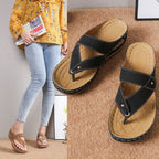 Damen Zehentrenner-Sandalen mit anatomischer Fußbettung und elastischem Riemendesign R&B