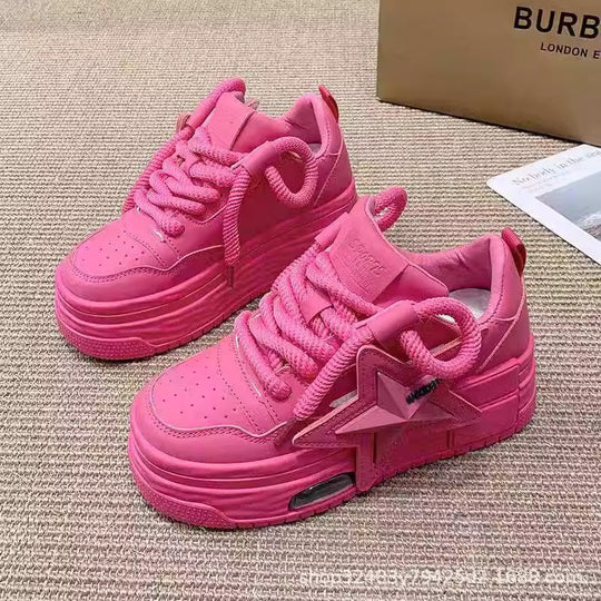 Damen Chunky Sneakers mit innovativem Dämpfungssystem und modischem Sternen-Design R&B