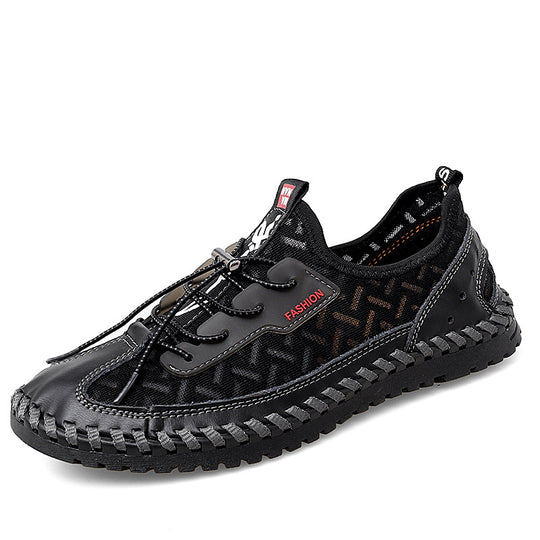 Herren Leichte und atmungsaktive Freizeitschuhe mit elastischen Schnüren R&B