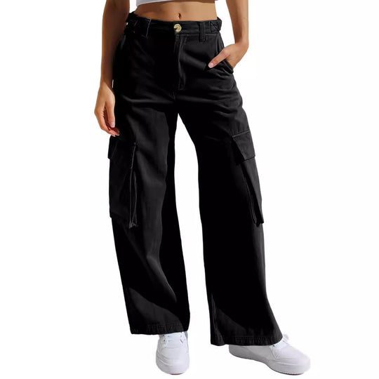 Damen Cargo-Hose mit praktischen Seitentaschen und lässigem Schnitt R&B