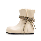 Damen Winterstiefel mit kuscheligem Innenfutter und modischer Schnürung R&B