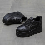 Damen modische Plateau Sneakers