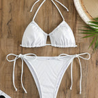 Damen Triangel-Bikini mit raffiniertem Rüschendesign R&B