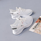 Damen Sneakers mit atmungsaktiver Netzstruktur und dämpfender Sohle R&B
