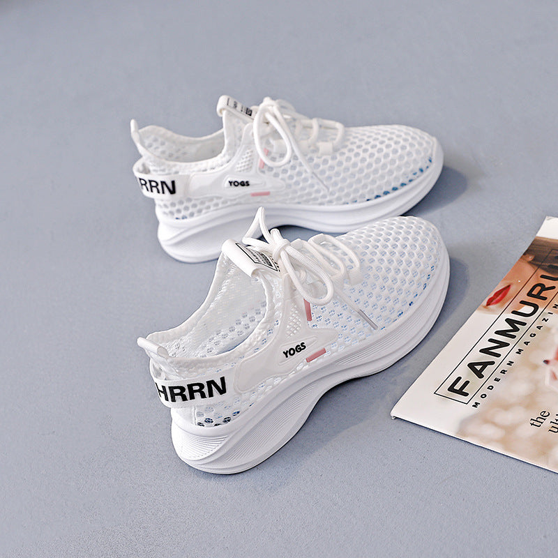 Damen Sneakers mit atmungsaktiver Netzstruktur und dämpfender Sohle R&B