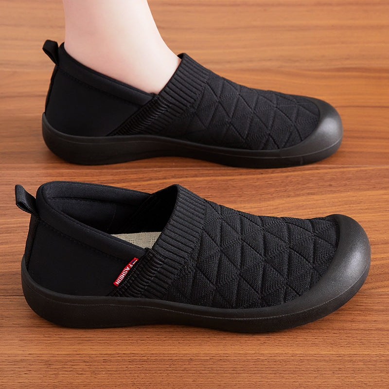 Damen Komfortable Slip-On Freizeitschuhe mit elastischer Sohle R&B