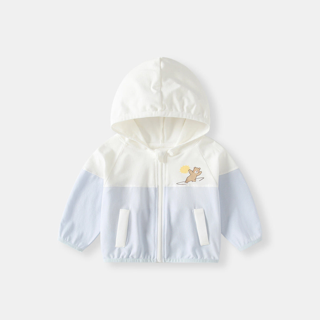 Unisex nan atmungsaktiver Baumwolle Baby Kimono Cardigan mit vorderen Druckknöpfen R&B