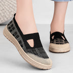 Damen Atmungsaktive Slip-On Clogs mit elastischer Struktur