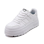 Damen Sneaker mit hohem Plateau und atmungsaktiver Oberfläche R&B