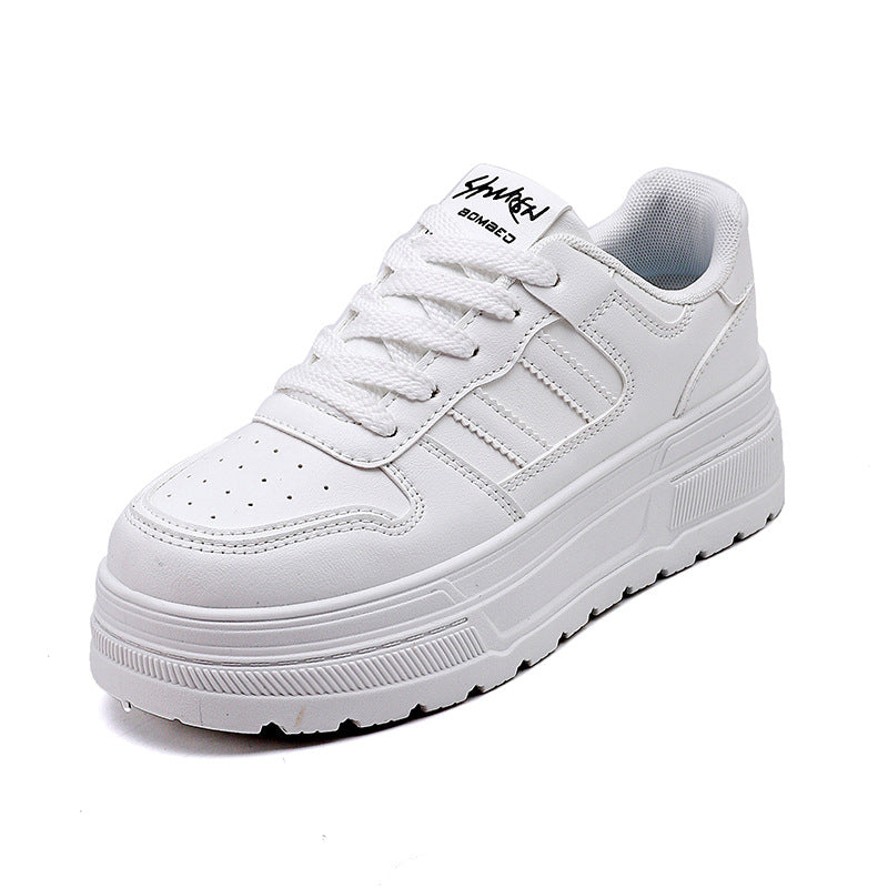 Damen Sneaker mit hohem Plateau und atmungsaktiver Oberfläche R&B