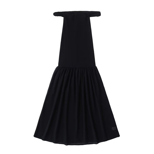 Damen Maxi-Kleid mit elegantem Schößchen R&B
