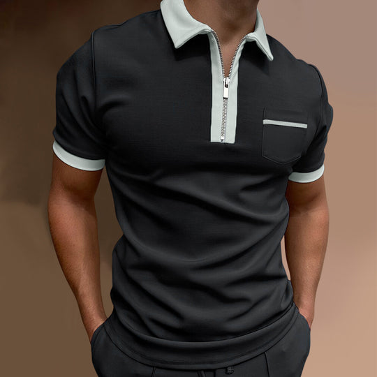 R&B | Schmal geschnittenes Taschen-Poloshirt