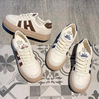 Damen Modische Plateau-Sneaker mit atmungsaktiver Oberfläche und rutschfester Sohle