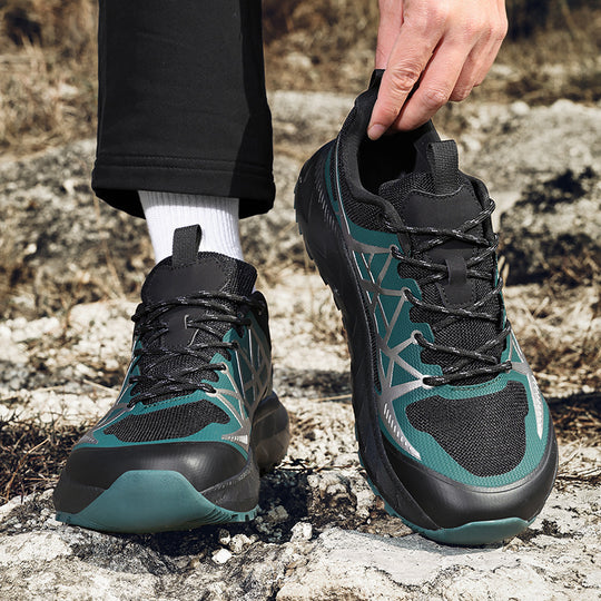 Herren Outdoor-Hiking-Sneaker mit rutschfester Profilsohle und atmungsaktivem Obermaterial R&B