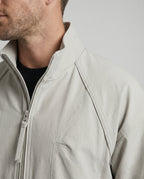 Herren leichter funktionaler Blouson mit Raglanärmeln, Zweiwege-Reißverschluss und Kordelzugsaum R&B
