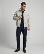Herren leichter funktionaler Blouson mit Raglanärmeln, Zweiwege-Reißverschluss und Kordelzugsaum R&B