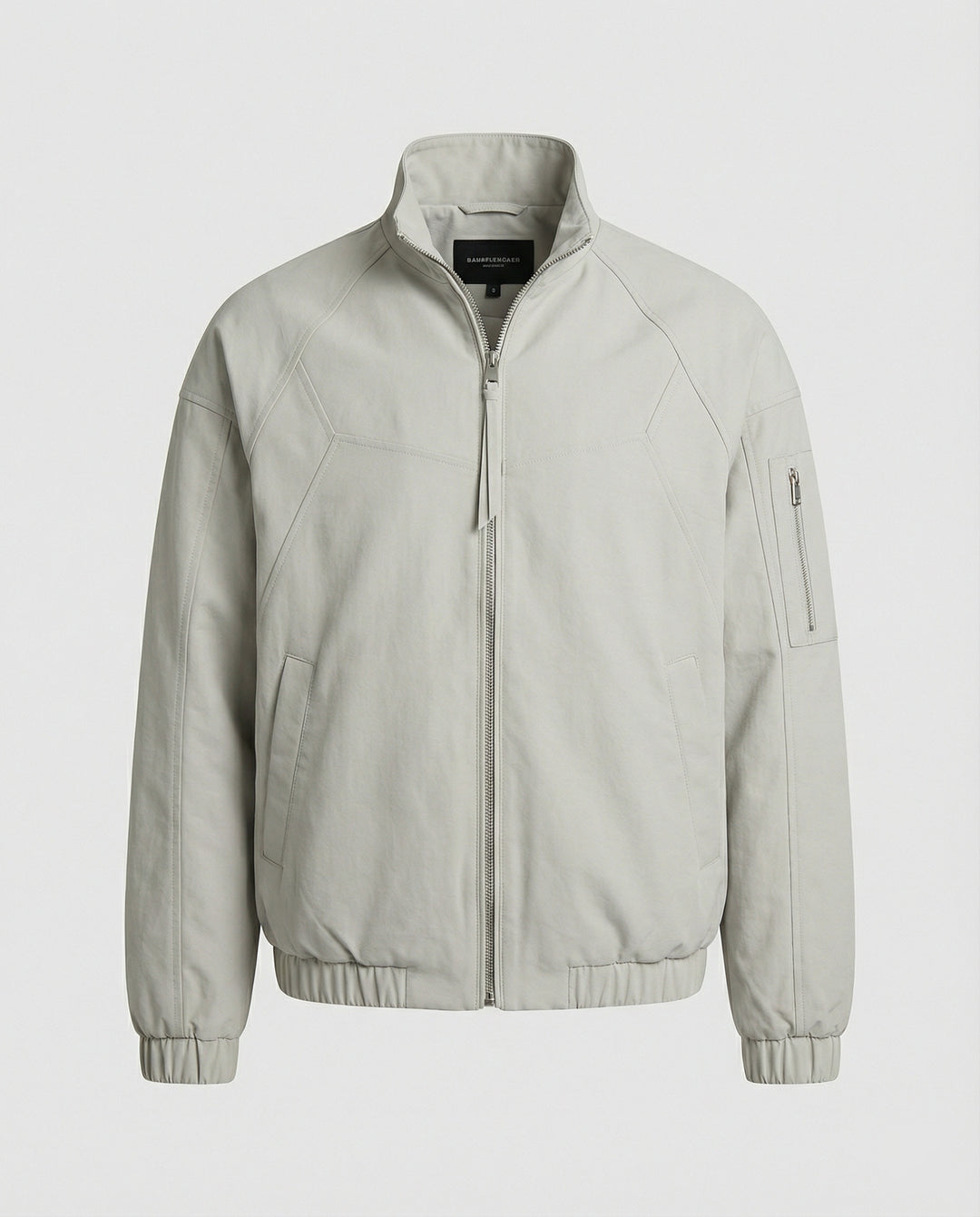 Herren leichter funktionaler Blouson mit Raglanärmeln, Zweiwege-Reißverschluss und Kordelzugsaum R&B