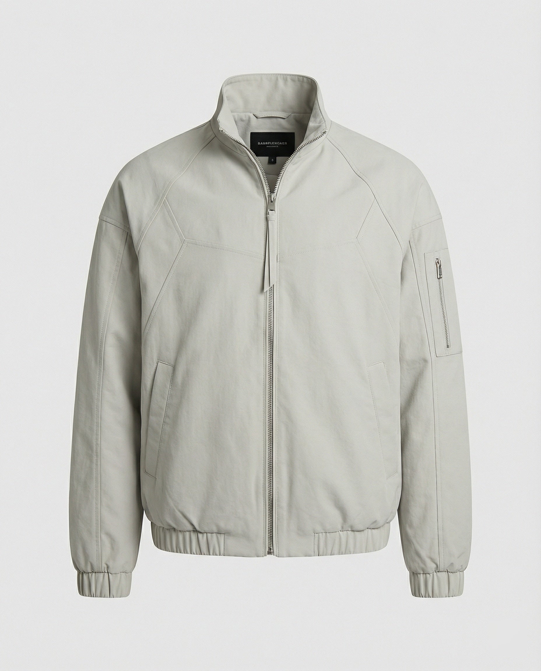 Herren leichter funktionaler Blouson mit Raglanärmeln, Zweiwege-Reißverschluss und Kordelzugsaum R&B