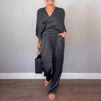 Damen elegantes und schickes Zweiteiler-Set