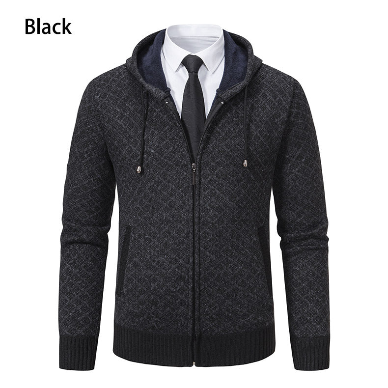 Herren Kapuzenjacke mit strukturiertem Design und eleganten Akzenten R&B