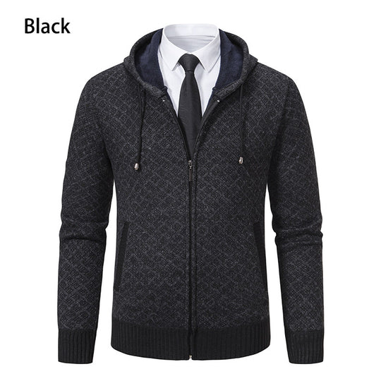 Herren Kapuzenjacke mit strukturiertem Design und eleganten Akzenten R&B
