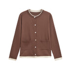 Damen Bequeme Strickjacke mit Taschen R&B
