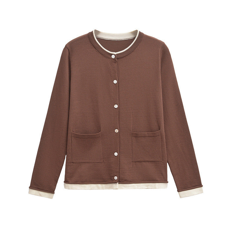 Damen Bequeme Strickjacke mit Taschen R&B