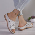 Damen Sandalen mit floraler Spitze R&B