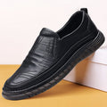 Damen Elegante Slip-On Lederschuhe mit rutschfester Sohle R&B