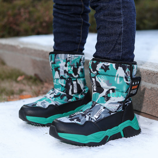 Damen Sportliche Winterstiefel mit rutschfester Sohle und isolierendem Futter R&B