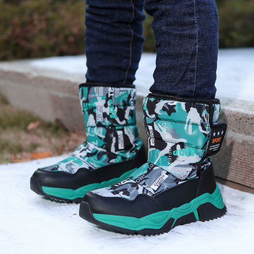 Damen Sportliche Winterstiefel mit rutschfester Sohle und isolierendem Futter R&B