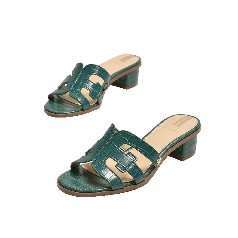 Damen modische Sandalen mit elegantem Blockabsatz