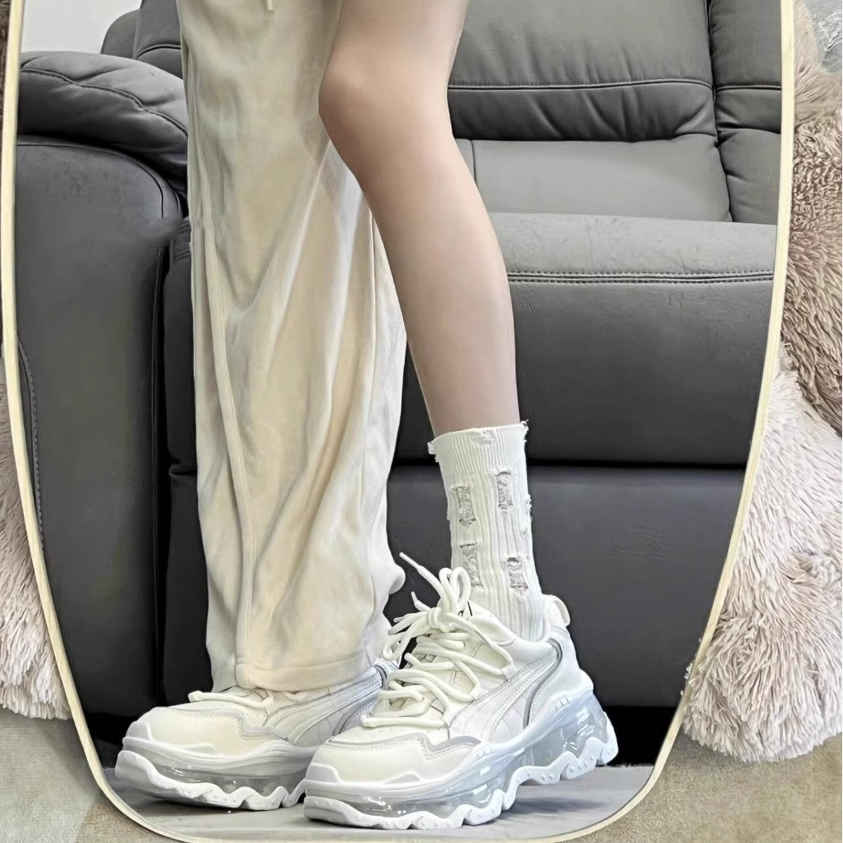 Damen Sportschuhe mit luftgepolsterter Sohle und atmungsaktivem Obermaterial R&B