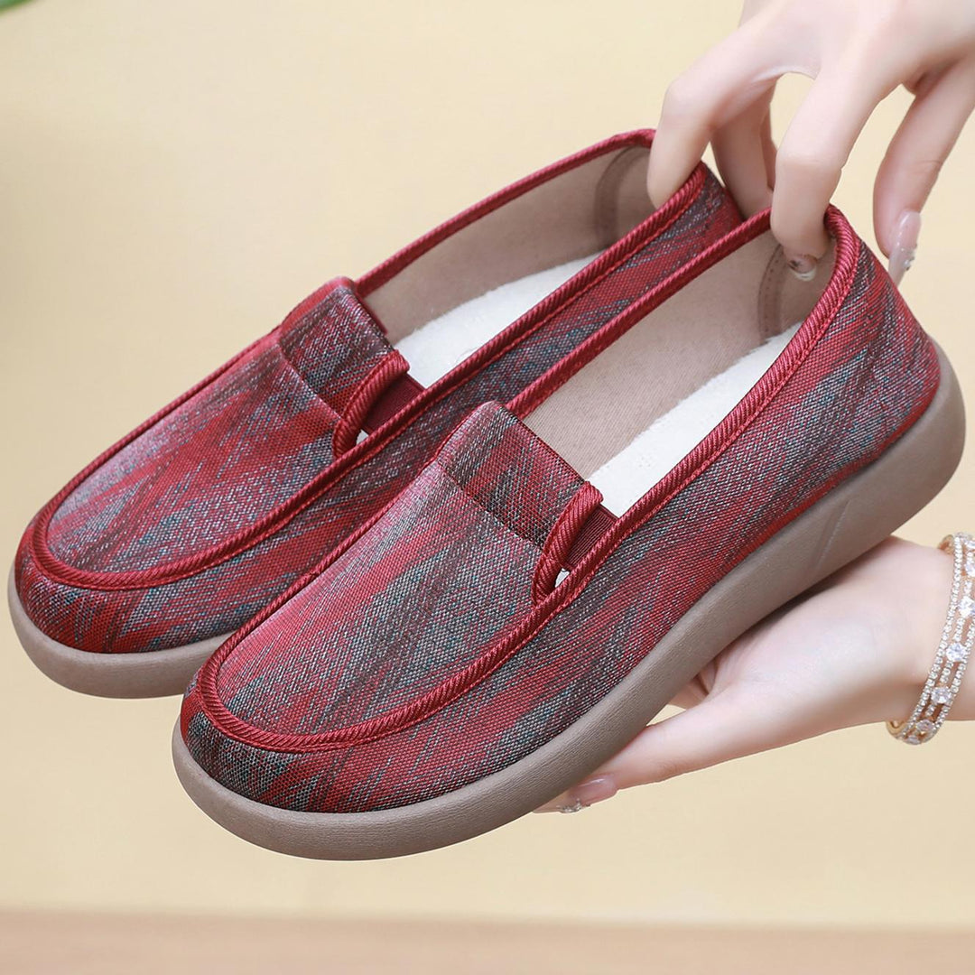 Damen Freizeit-Slipper mit anatomisch geformtem Fußbett und rutschfester Gummisohle R&B