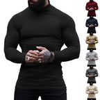 Herren stylischer Rollkragenpullover aus weichem, elastischem Material R&B