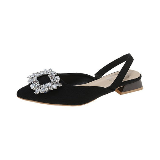 Damen Slingback-Pumps mit funkelndem Strass-Akzent R&B