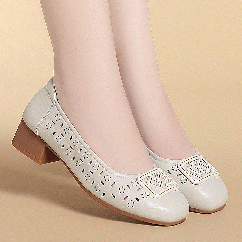 Damen Ballerinas mit modischen Cut-Outs und eleganter Verzierung R&B