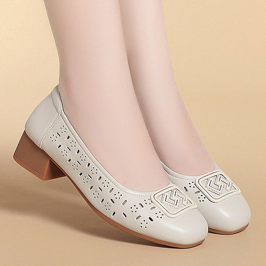 Damen Ballerinas mit modischen Cut-Outs und eleganter Verzierung R&B