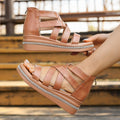 Damen Wedge-Riemensandalen mit komfortablem Fußbett und modischem Design R&B