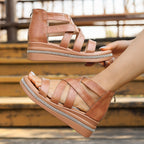 Damen Wedge-Riemensandalen mit komfortablem Fußbett und modischem Design R&B