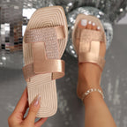 Damen Elegante und bequeme Flip-Flops mit glitzernden Akzenten R&B