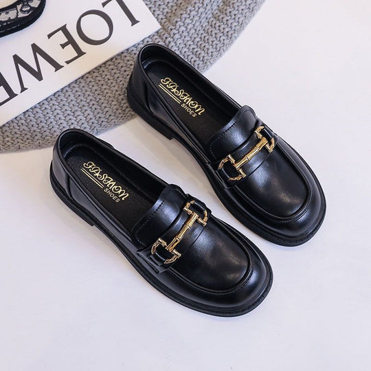 Damen Klassische Loafers mit elegantem dekorativen Schnallenverschluss R&B
