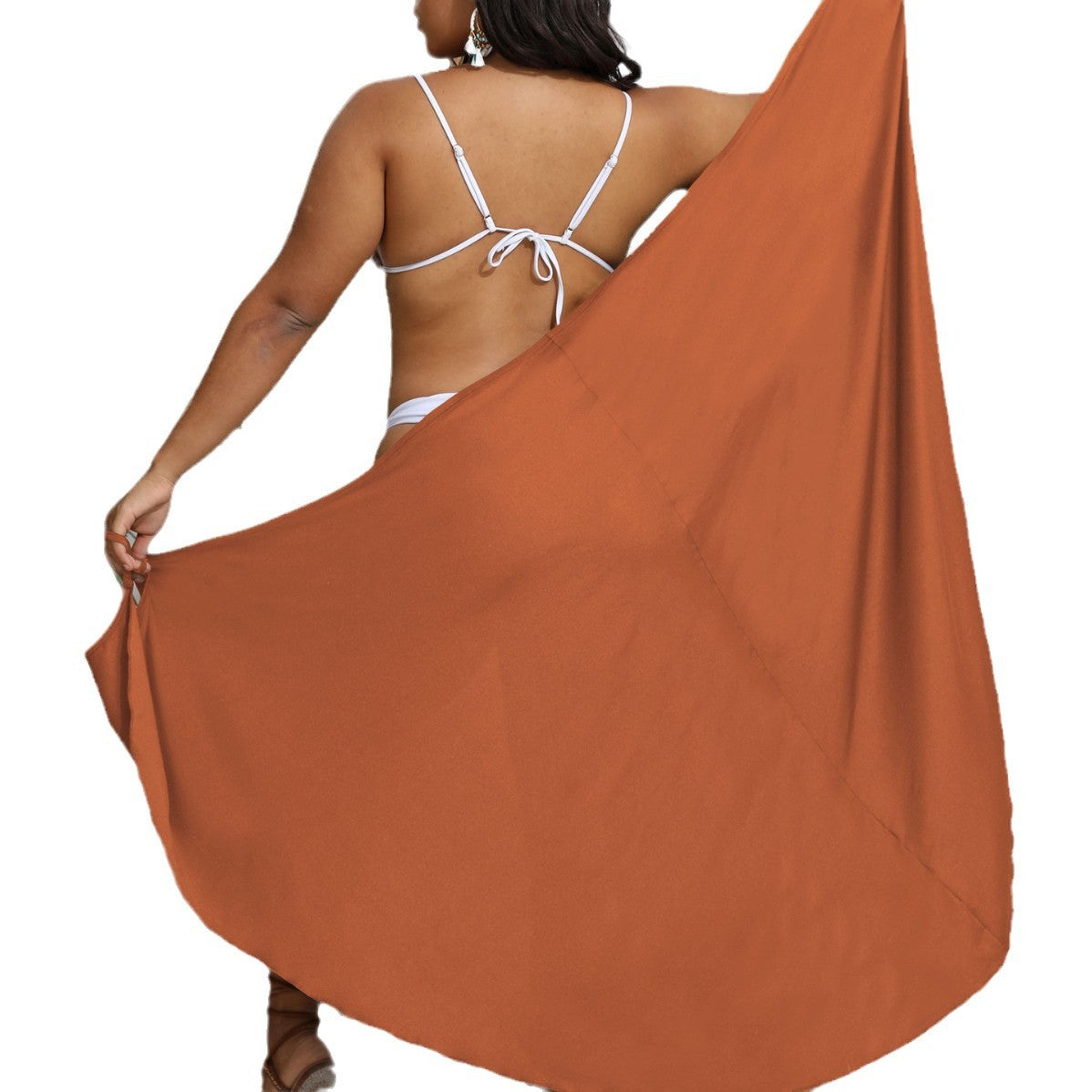 Damen Maxi-Kleid mit angesagtem Wickeldesign R&B