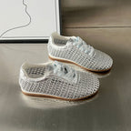 Damen Atmungsaktive Lace-Up Sneakers mit modischem Netzdesign R&B