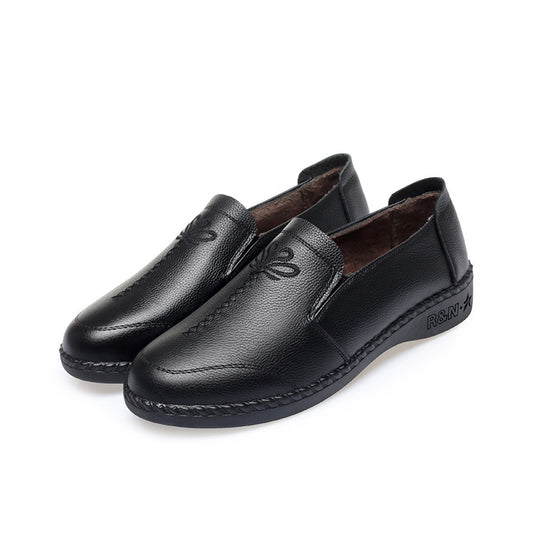 Damen Elegante Mokassins aus weichem Leder mit atmungsaktiver Sohle R&B