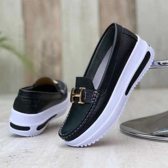 Damen modische Mokassins mit sportlichem Look und gepolsterter Sohle R&B