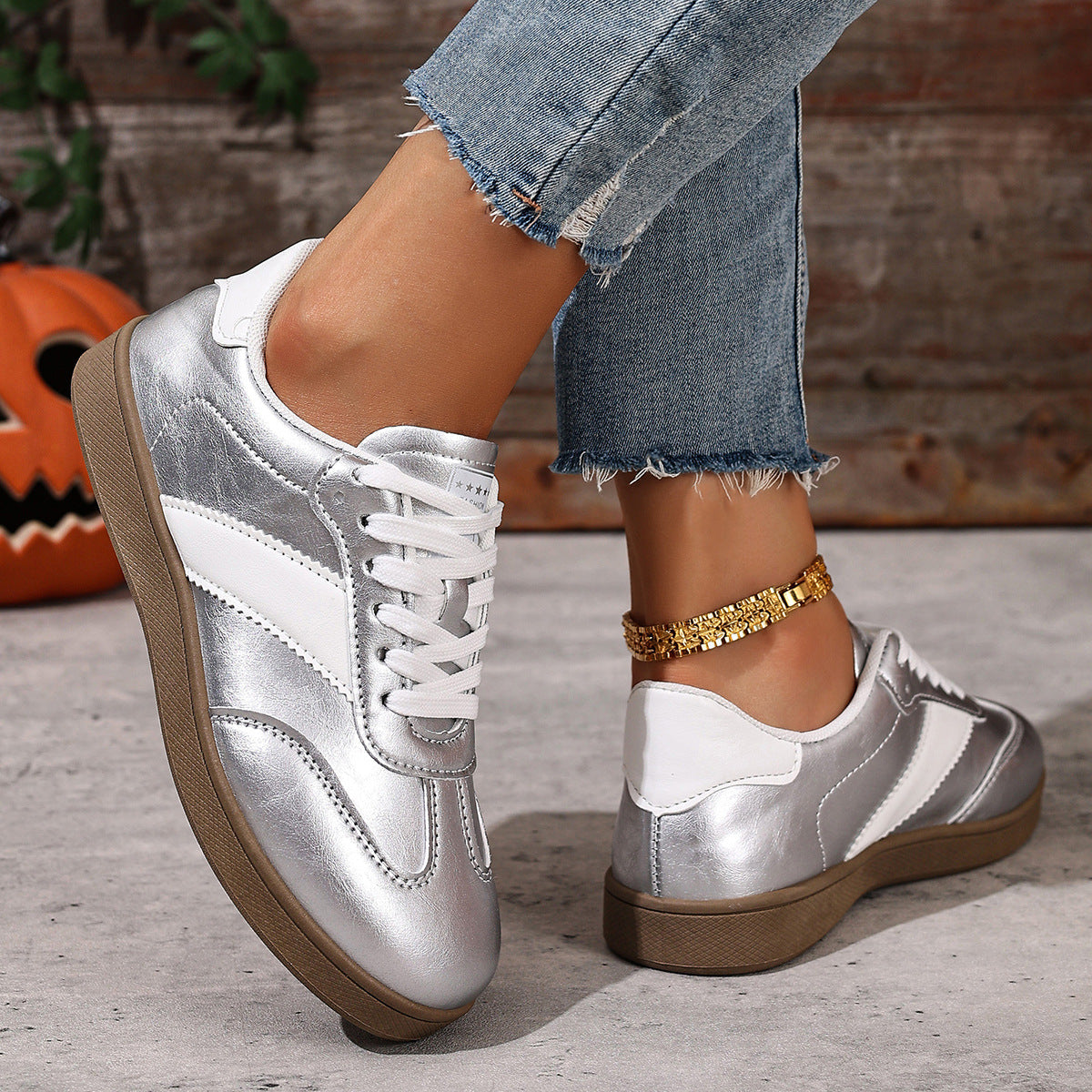 Damen Sportliche Sneaker im Retro-Design R&B