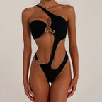 Damen Asymmetrischer Einteiler mit originellem Design R&B