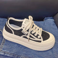 Damen Sneaker mit modischer Plateausohle und dekorativem Schnürsystem